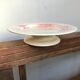 2 dessert dishes on foot Gien vintage 1870 pink Shabby model views from the east