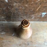 Ancienne Bouteille Grès Marron Beige + Bouchon Vintage