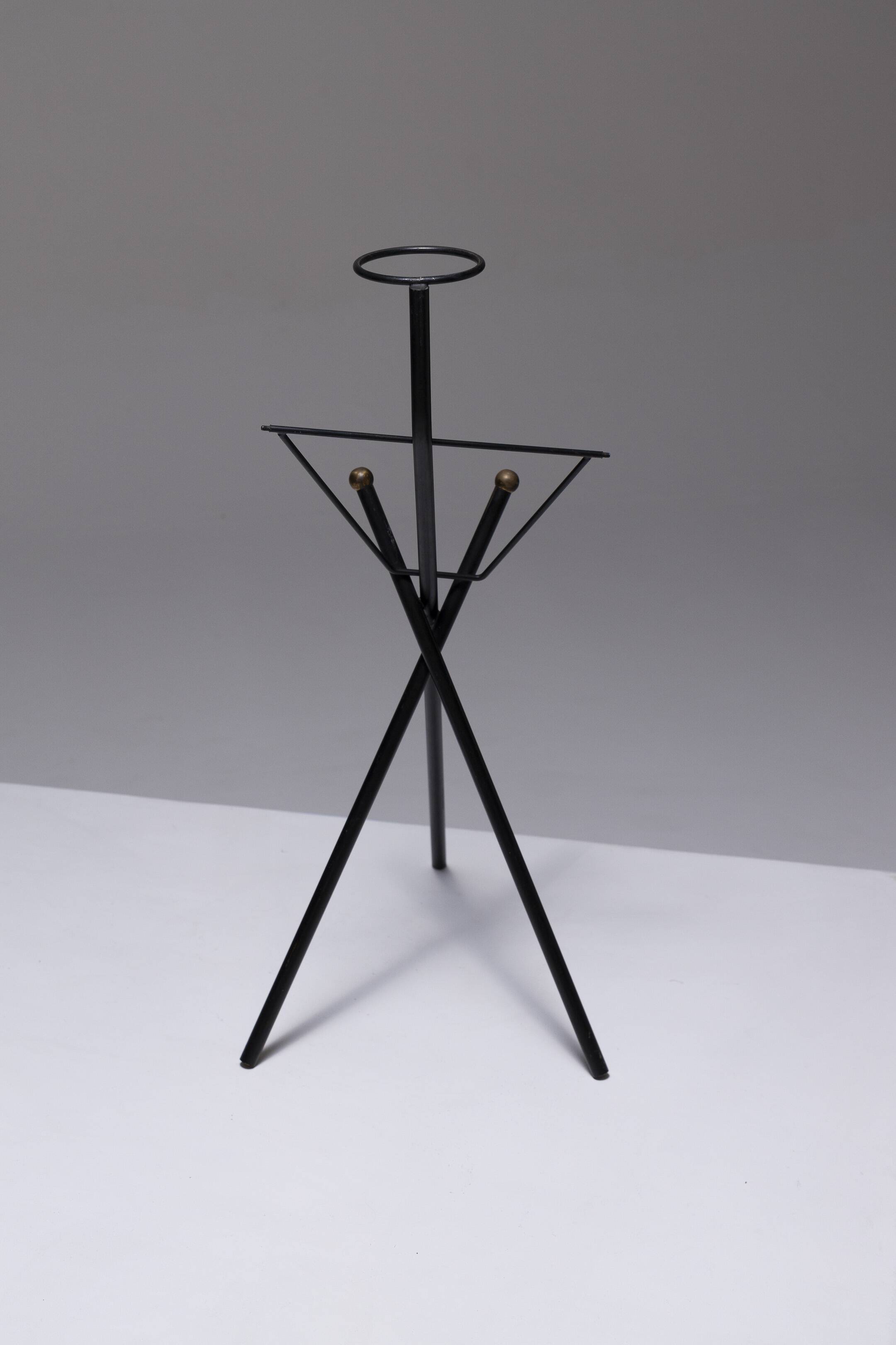 Wrought iron ashtray holder, 1950s