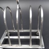 Silver metal toast carrier - circa 1940