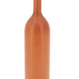 Oregon pine wood bottle vase, 70s