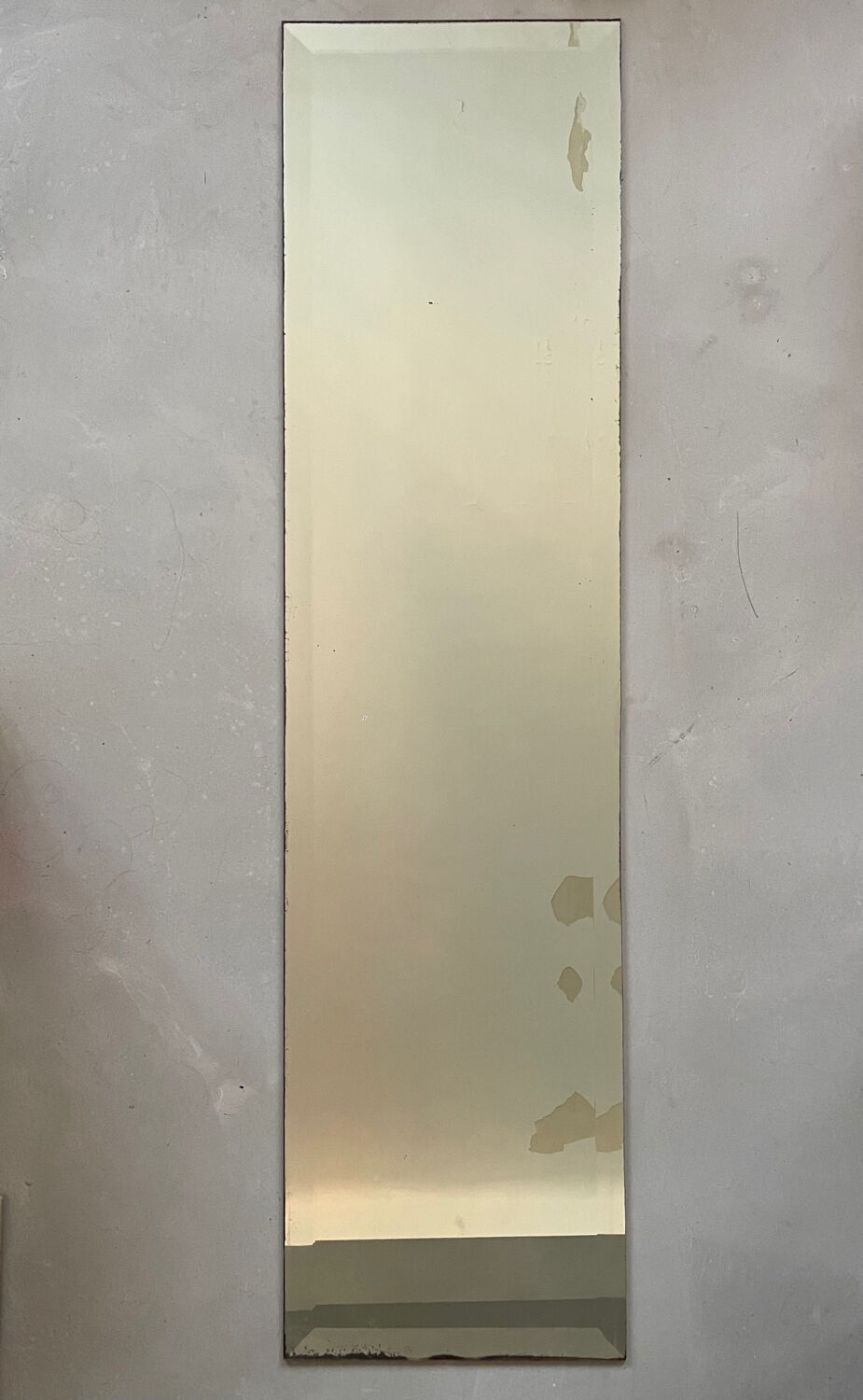 Large beveled mirror 42x166cm
