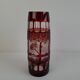 Egermann Art Deco Ruby Cut Overlay Vase, Czechoslovakia, circa 1920