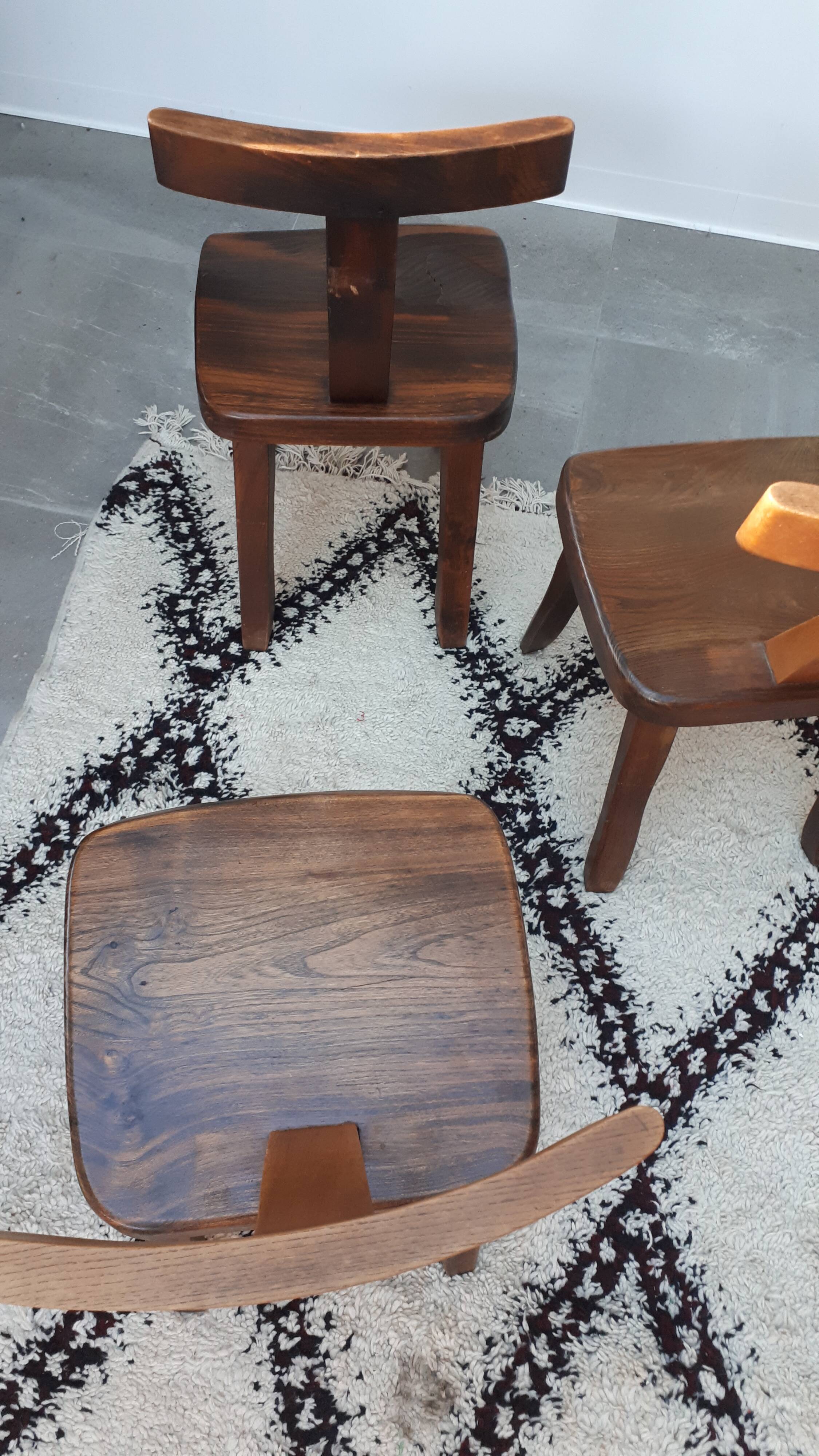 3 chairs T brutalist art of the 60s