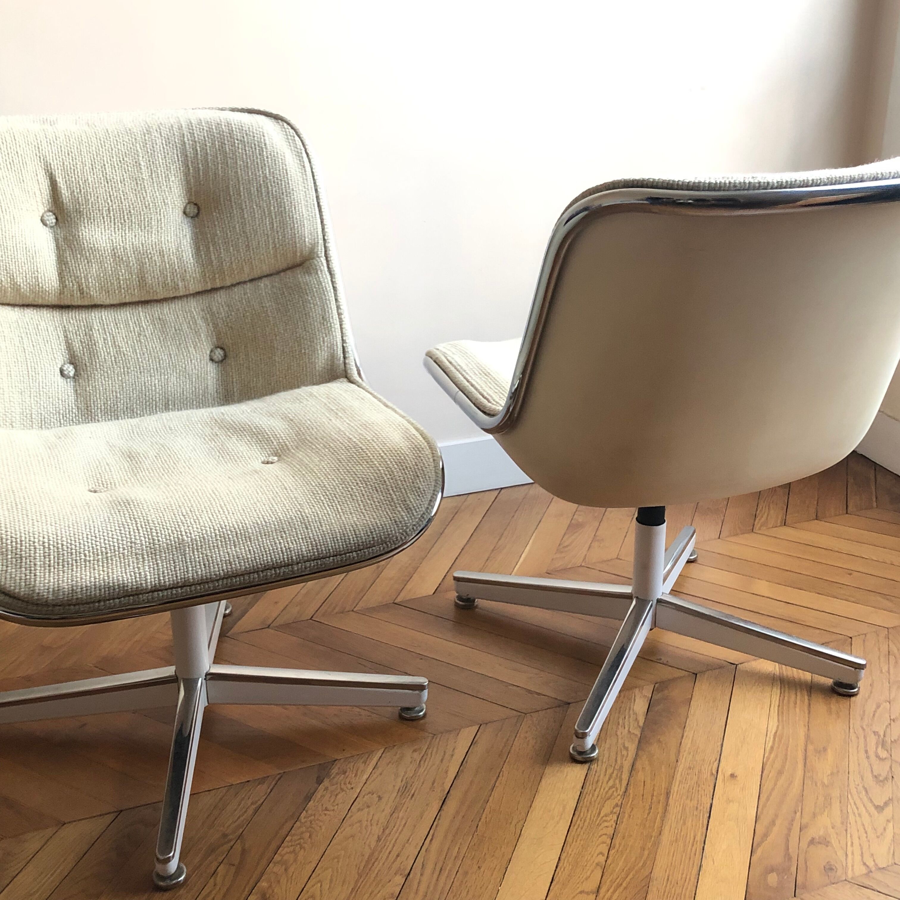 Pair of armchairs by Charles Pollock