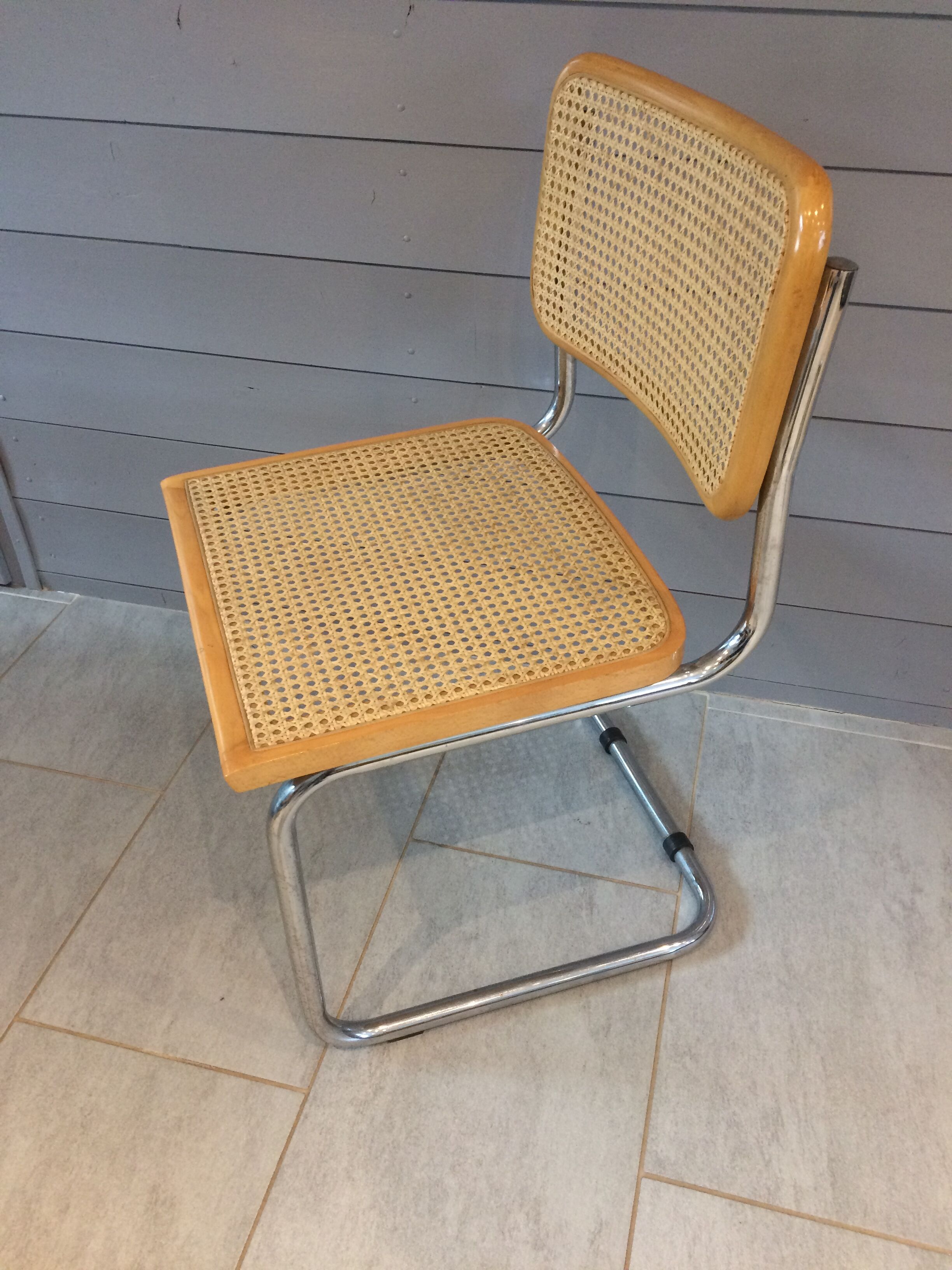 Set of 4 chairs B32 by Marcel Breuer