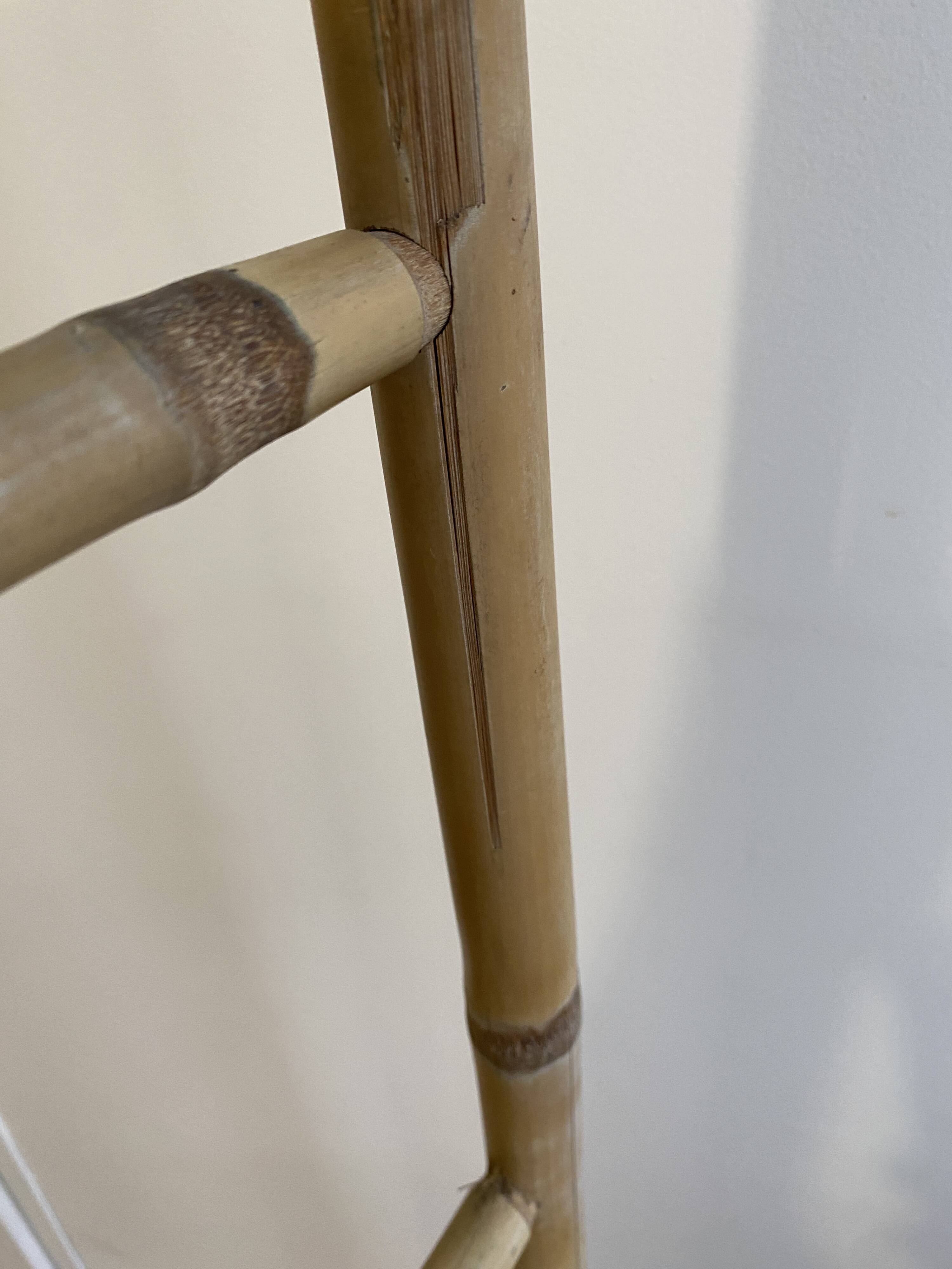 Decorative vintage bamboo ladder