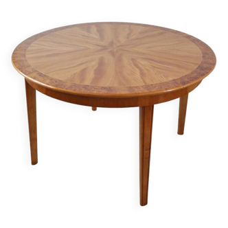 Art Deco Golden Elm Table, circa 1930