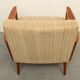 1950s armchair cherrywood in beige