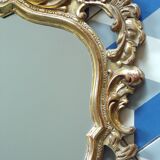 Louis XV style gilded wood mirror 45x80cm