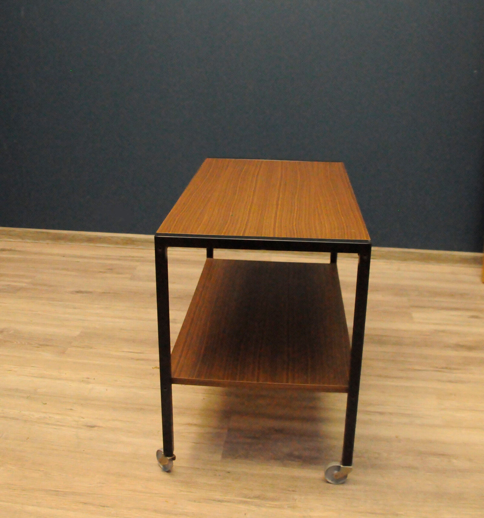 Danish coffee table on modern wheels