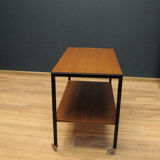 Danish coffee table on modern wheels