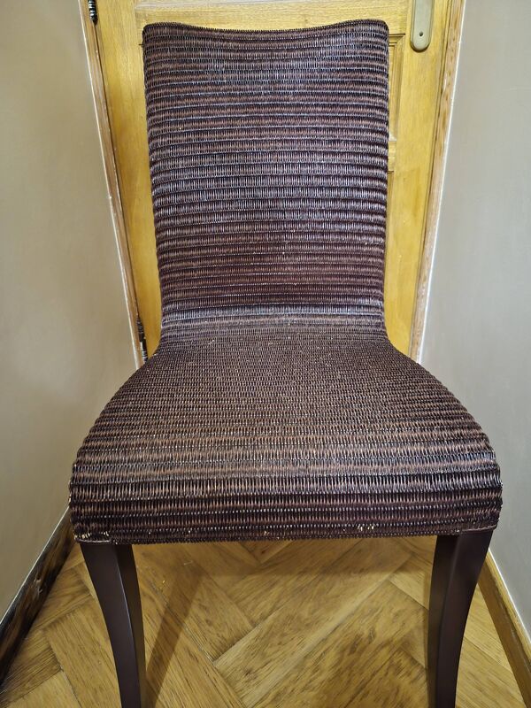 Chaise en rotin tressé ''Melissa'' par Vincent Sheppard