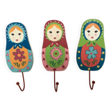 Trio of Russian doll hooks