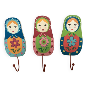 Trio of Russian doll hooks