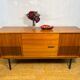 Buffet radiogramme en teck figuré vintage rétro des années 50 – Loewe Rad