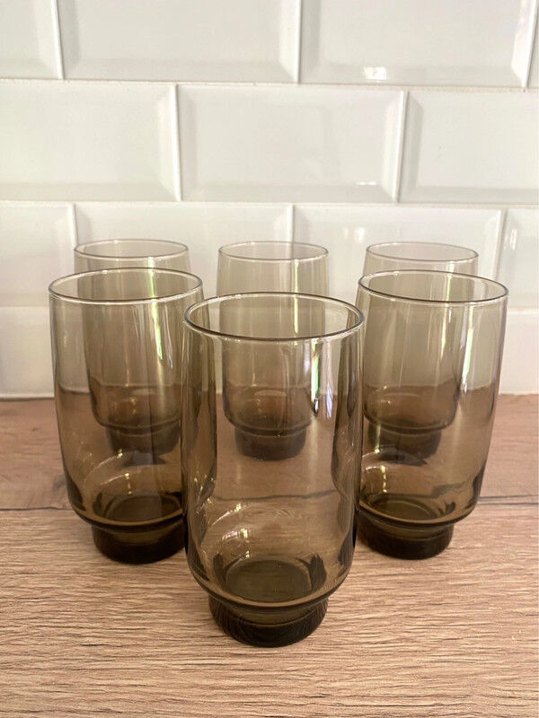 6 Luminarc Tivoli water glasses