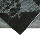 Hand-knotted antique turkish 1970s 151 cm x 282 cm black carpet