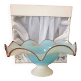 Coupe en cristal d'opaline soufflée