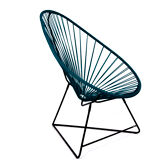 Acapulco armchair boqa ocean blue
