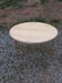 Round neoclassical coffee table with a marble top and golden metal base.