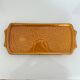 Rectangular plate with cherry decoration