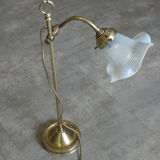 Art deco brass table lamp