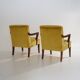 Paire de fauteuils en velours, années 1950