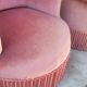 Série de 4 Fauteuils crapauds en velours ancien 1930s