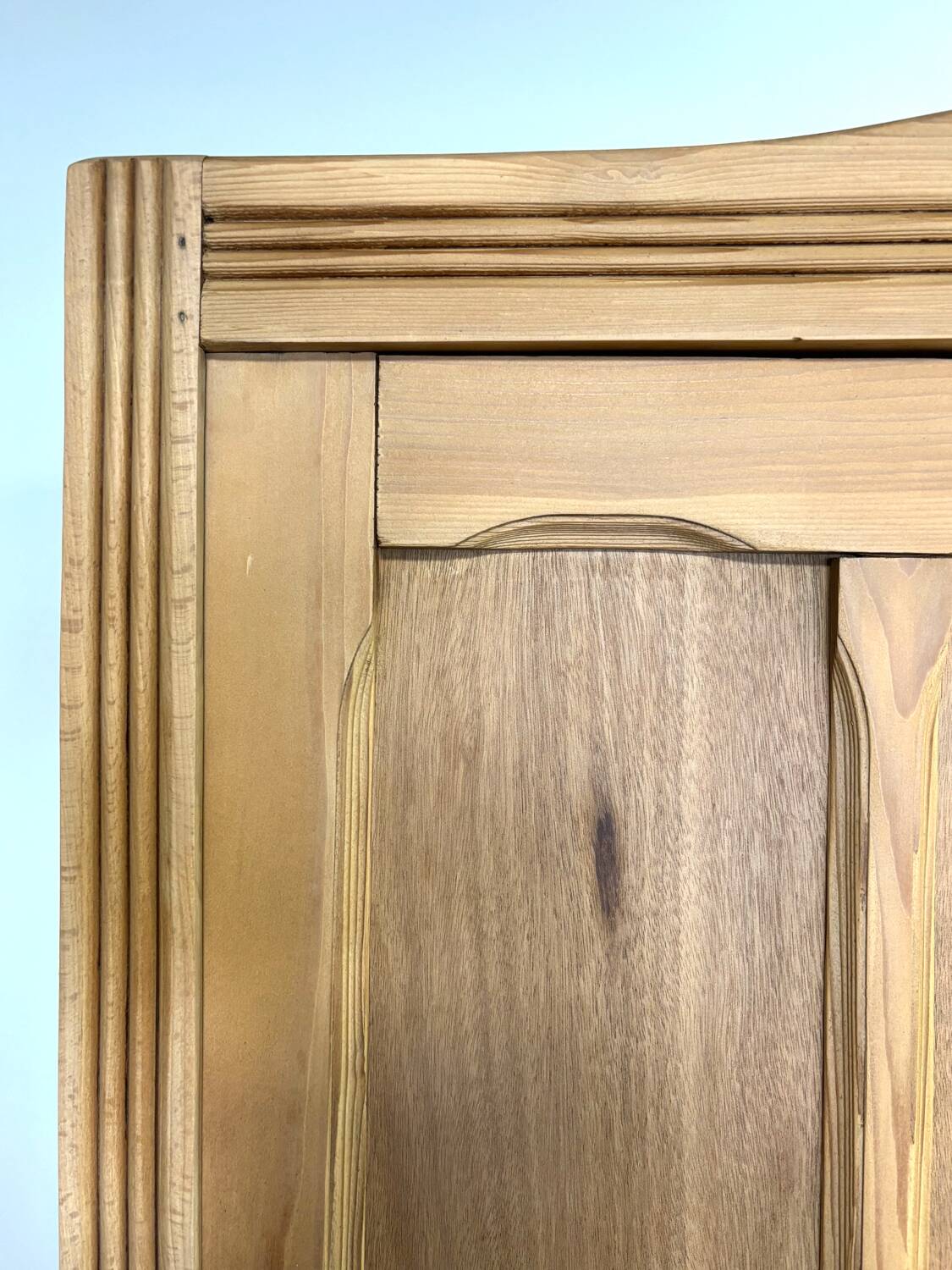 Parisian-style pine wardrobe, renovated