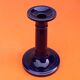 1920s Spool Candle Holder Kiln Blue Ceramic