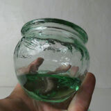 6 vintage glass jam jars
