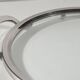 Vintage Art Deco platter, silver-plated and glass, 32 x 40cm