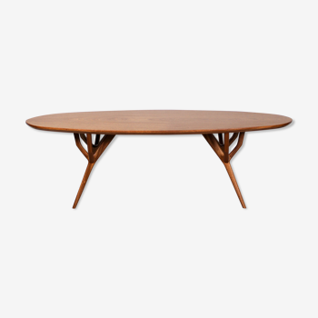 Mid century style mahogany coffee table