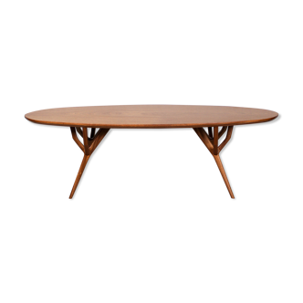 Mid century style mahogany coffee table