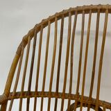 Vintage rattan chair by Dirk van Sliedregt Rohe Noordwolde 1960 from the Netherlands