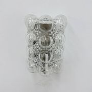 Set of 2 bubble glass wall lamp sconces by Helena Tynell for Limburg, Germany, 1970s