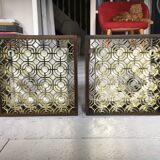 Paire d'appliques cadre en bois, Odreco