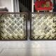 Pair of wooden frame wall lights, Odreco