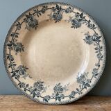 Plat rond Terre De Fer H.B et Cie XIXème