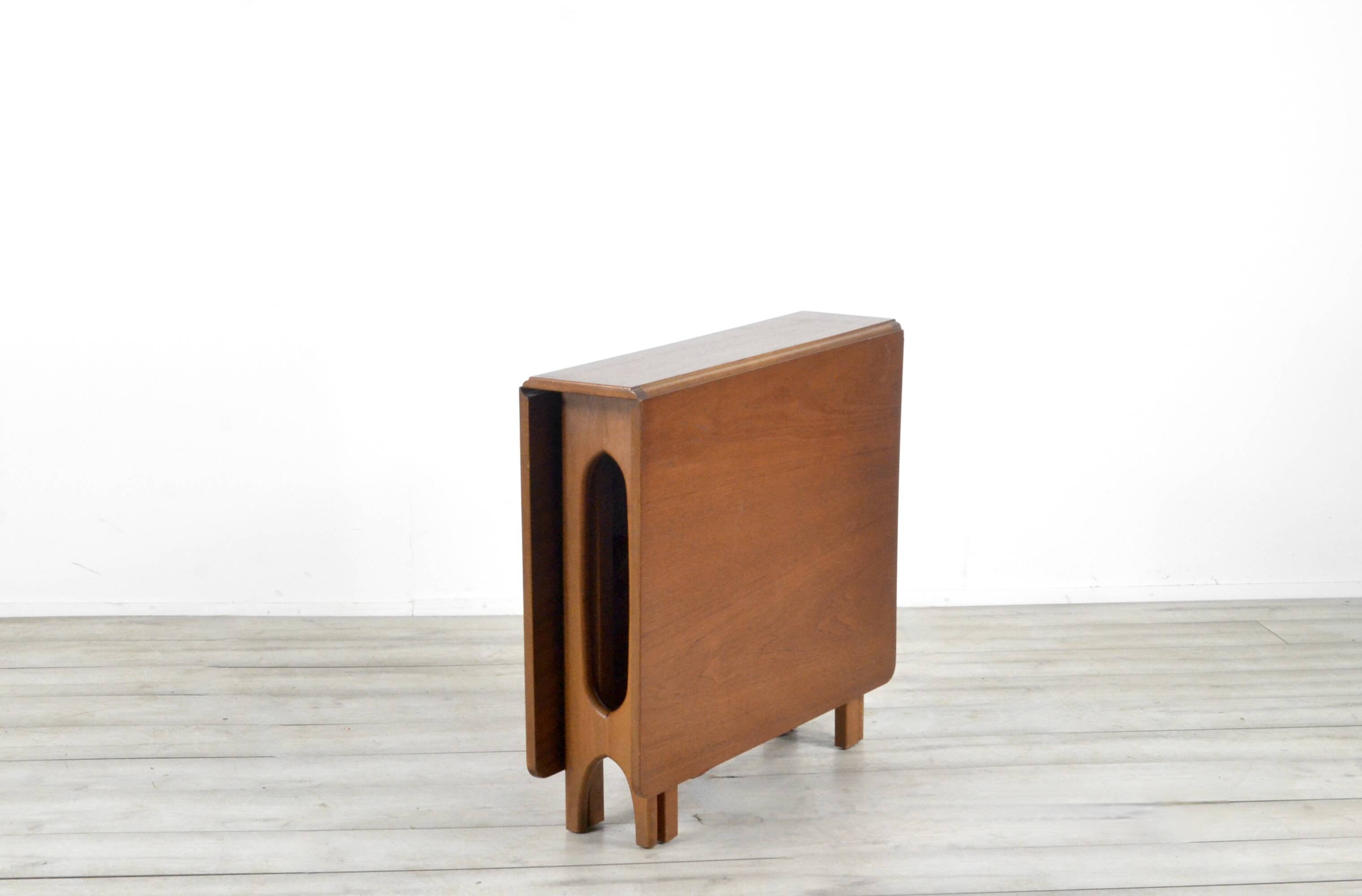 Midcentury McIntosh Drop Leaf Teak Table Modern Danish Style