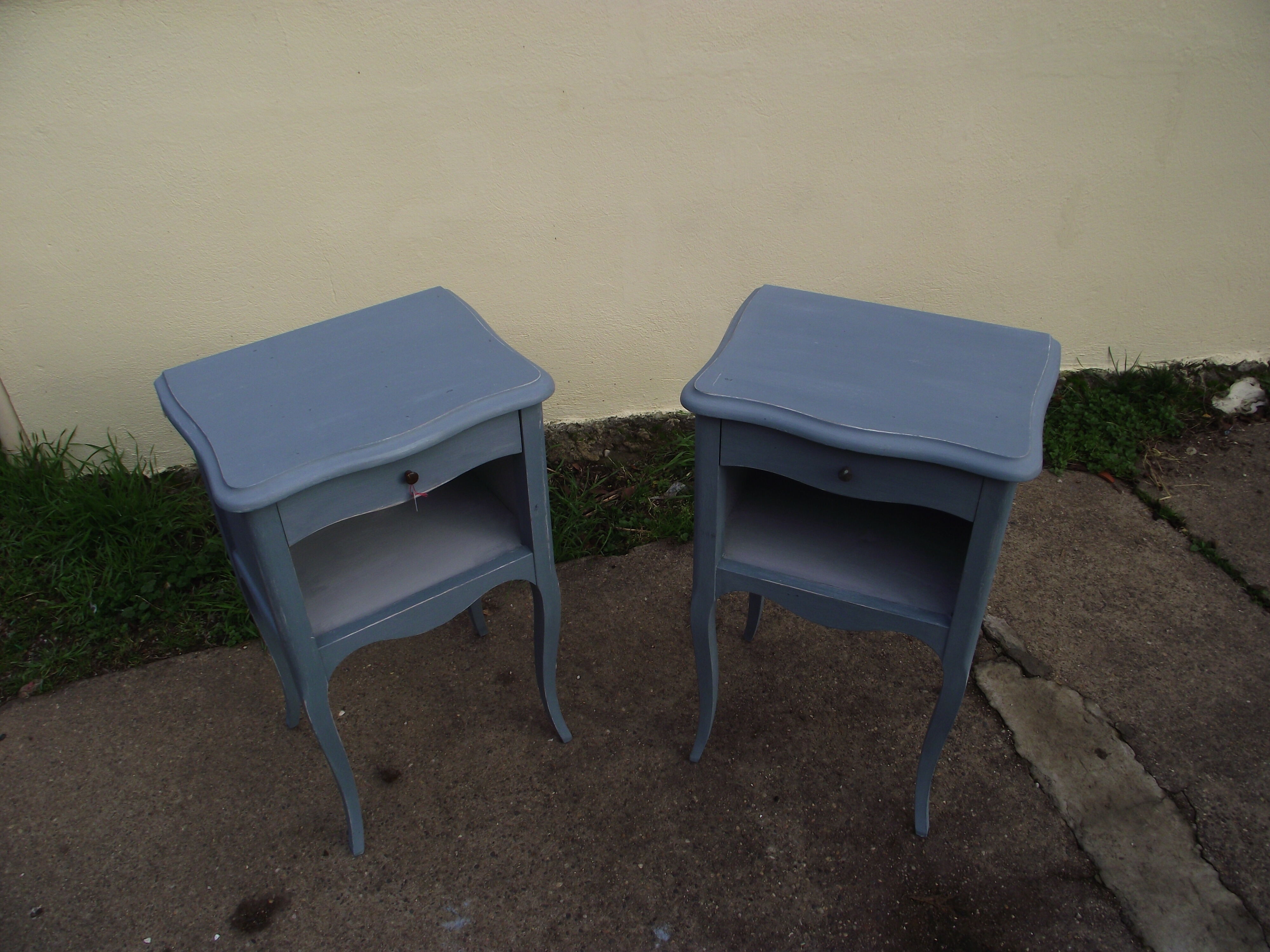 Pair of beside table Louis XV style