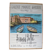 Bernard Buffet Saint Tropez Affiche en Lithographie Mourlot Paris 1984
