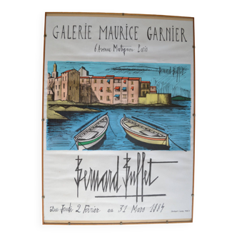 Bernard Buffet Saint Tropez Affiche en Lithographie Mourlot Paris 1984