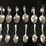 6 large and 6 small design spoons