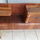 Cozy Art Deco headboard in burr walnut