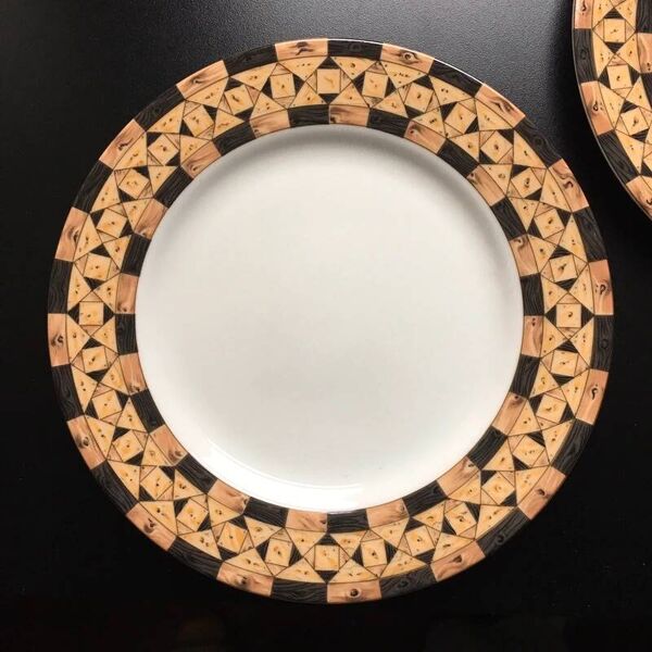 2 assiettes Legno Taitu Milano vintage