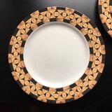2 Plates 19.5 cm Legno Taitu Milano Vintage