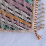 Abstract and Colourful Beni Ouarain Rug, Handmade in Wool, 300x200cm