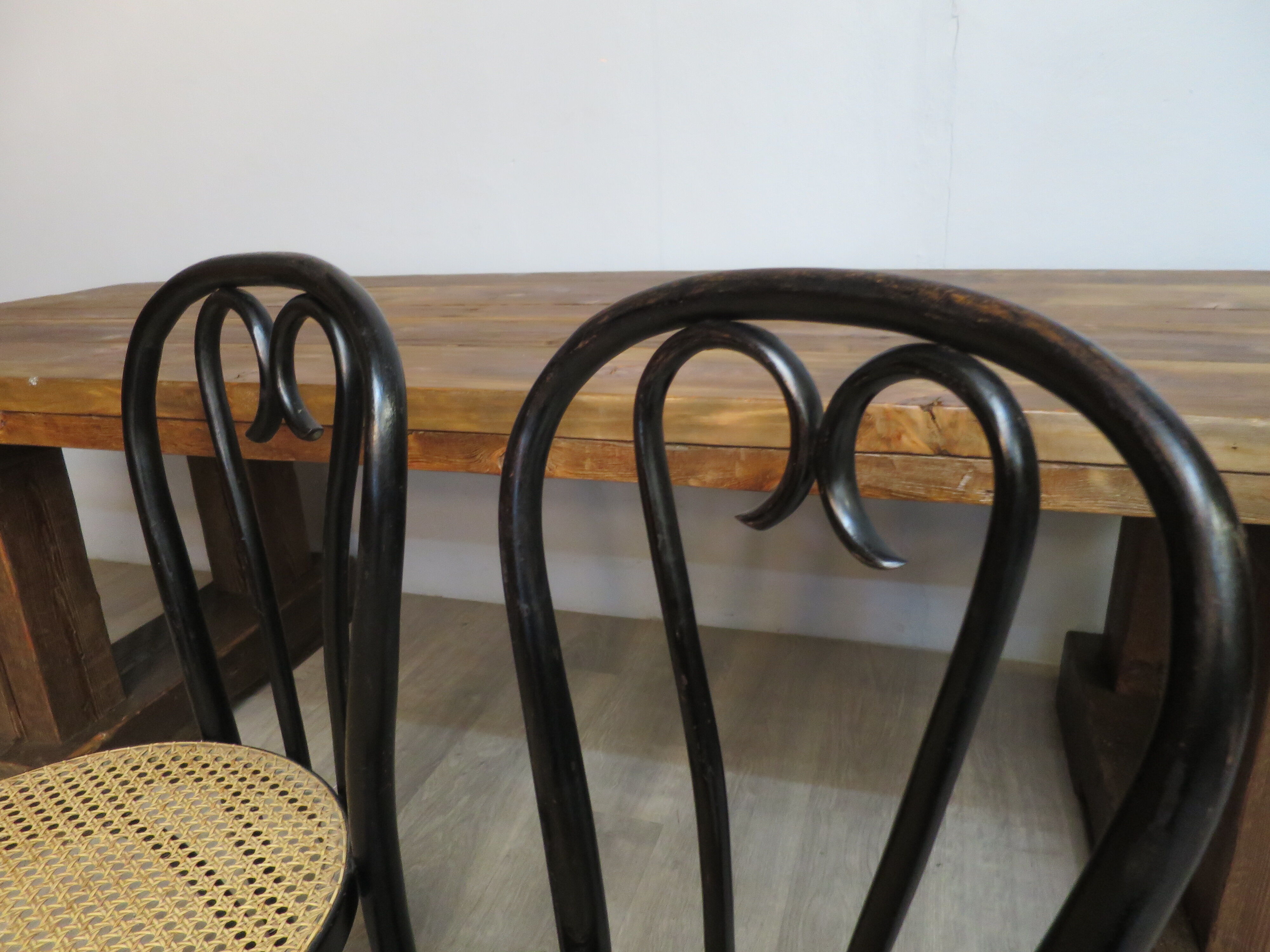 Pair of chairs bentwood black